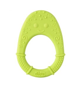 CHICCO Игрушка с зубным кольцом Soft Avocado 2мес+