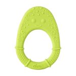 CHICCO Игрушка с зубным кольцом Soft Avocado 2мес+