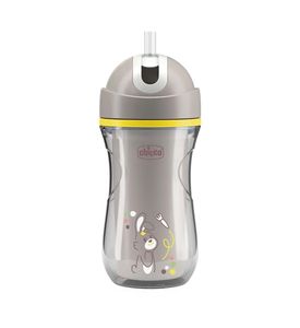CHICCO Поильник Sport Cup 14м+, серый