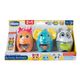 CHICCO Игрушка-пирамидка 3 в 1 “Весёлые животные”