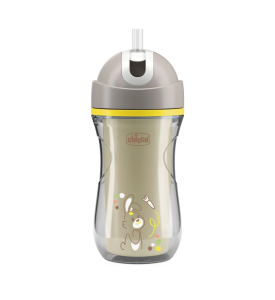 CHICCO Поильник Sport Cup 14м+, серый