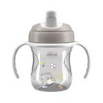 CHICCO Поильник Training Cup 200 мл, 6 м+ серый