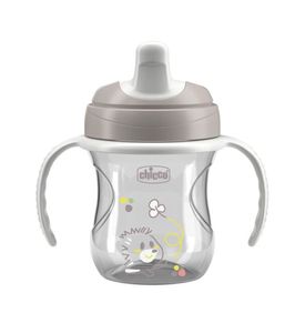 CHICCO Поильник Training Cup 200 мл, 6 м+ серый