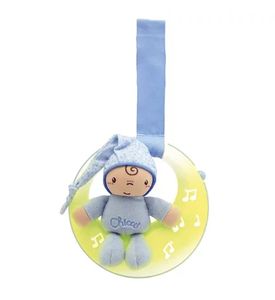 CHICCO ИГРУШКА ПЛАСТ., МУЗ. "ЛУНА" голубая