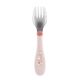CHICCO Набор столовых приборов Metal Cutlery 18м+ (ложка, вилка), розовый