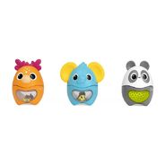 CHICCO Игрушка-пирамидка 3 в 1 “Весёлые животные”