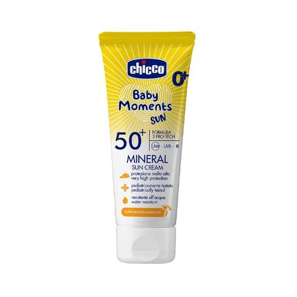 CHICCO Крем минеральный солнцезащитный SPF50+, 75 мл