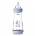 CHICCO Бутылочка PERFECT5 Boy 4м+, быстр. поток, 300мл.