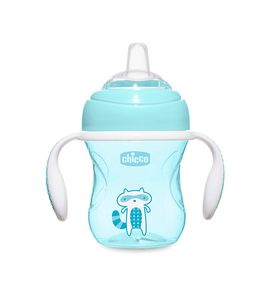 CHICCO Поильник Transition Cup 4м+ голубой CHICCO Поильник Transition Cup 4м+ голубой