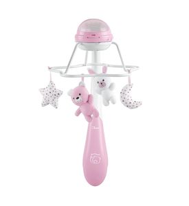 CHICCO Игрушка-мобиль  "Радуга" розовая