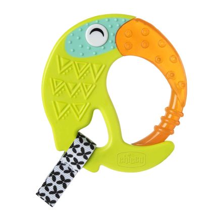 CHICCO Прорезыватель-игрушка с зубным кольцом Fresh Funny Teether Toucan 6мес+