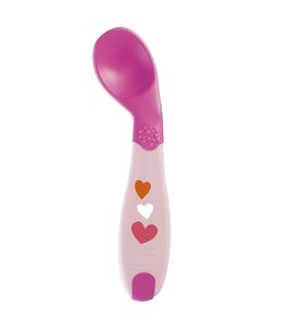 Chicco Ложка Babys First Spoon 8 м+ Цвет: розовый