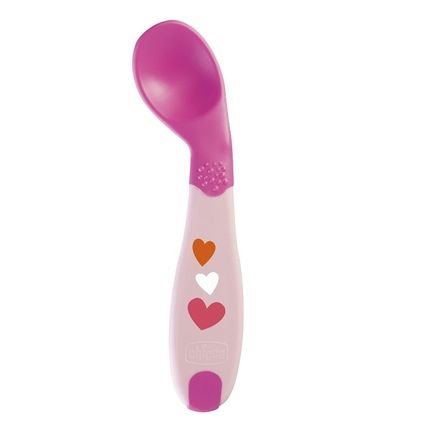 Chicco Ложка Babys First Spoon 8 м+ Цвет: розовый