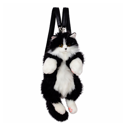 Chongker Рюкзак-игрушка реалистичная кошка Черный Кот Chongker Рюкзак-игрушка реалистичная кошка Черный Кот