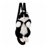 Chongker Рюкзак-игрушка реалистичная кошка Черный Кот