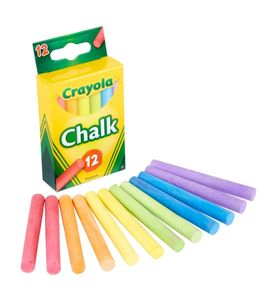 Crayola 12 цветных мелков с пониженным выделением пыли