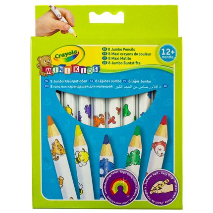 Crayola 3678 8 толстых карандашей для малышей