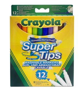 Crayola 7509 12 тонких фломастеров 