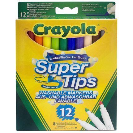 Crayola 7509 12 тонких фломастеров