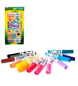 Crayola 8343 (58-8703) 14 смываемых мини-маркеров (с 3-х лет)