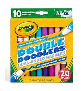 Crayola 58-8311 10 смываемых двусторонних фломастеров