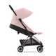 Детская коляска Cybex Coya Rosegold Peach Pink с дождевиком и бампером
