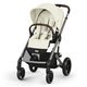 Детская коляска 2 в 1 Cybex Balios S Lux 2025 Seashell Beige шасси Taupe