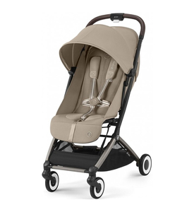 Детская коляска Cybex Orfeo TPE Almond Beige с дождевиком и бампером
