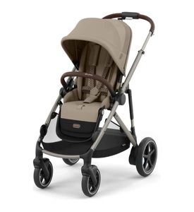 Детская коляска Cybex Gazelle S TPE Almond Beige с корзиной и дождевиком