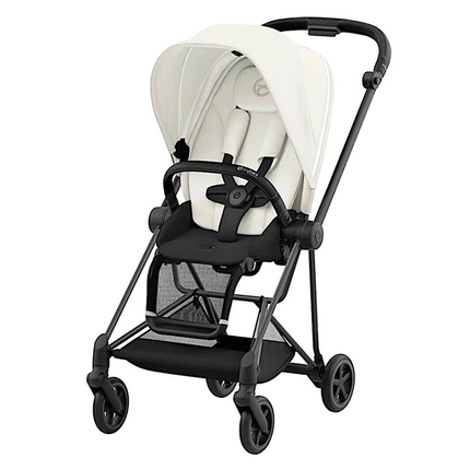 Детская коляска Mios III Matt Black, Off White