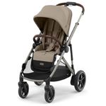 Детская коляска Cybex Gazelle S TPE Almond Beige с корзиной и дождевиком