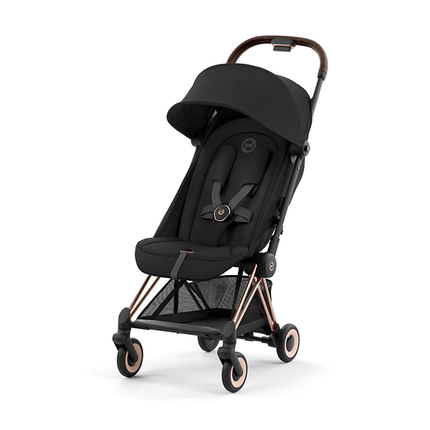 Детская коляска Cybex Coya Style Rosegold Sepia Black с дождевиком Детская коляска Cybex Coya Style Rosegold Sepia Black с дождевиком