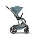 Детская коляска Cybex Balios S Lux TPE 2 в 1 Stormy Blue, спальный блок Fold Cot и дождевик Детская коляска Cybex Balios S Lux TPE 2 в 1 Stormy Blue, спальный блок Fold Cot и дождевик