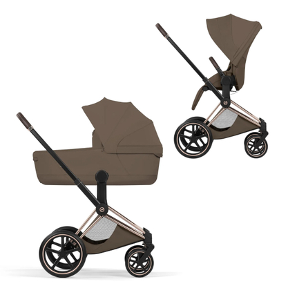 Коляска Priam 5 Style Rosegold 2 в 1 Coconut Brown