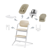 Стульчик для кормления Cybex LEMO PT 4-in-1 Set Sand White