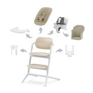 Стульчик для кормления Cybex LEMO PT 4-in-1 Set Sand White
