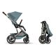 Детская коляска Cybex Balios S Lux TPE 2 в 1 Stormy Blue, спальный блок Fold Cot и дождевик Детская коляска Cybex Balios S Lux TPE 2 в 1 Stormy Blue, спальный блок Fold Cot и дождевик