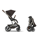 Детская коляска Cybex Balios S Lux TPE 2 в 1 Chocolate Brown, спальный блок Fold Cot и дождевик Детская коляска Cybex Balios S Lux TPE 2 в 1 Chocolate Brown, спальный блок Fold Cot и дождевик