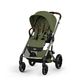 Детская коляска Cybex Balios S Lux TPE 2 в 1 Moss Green, спальный блок Fold Cot и дождевик