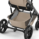 Детская коляска Cybex Balios S Lux TPE 2 в 1 Almond Beige, спальный блок Fold Cot и дождевик