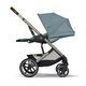 Детская коляска Cybex Balios S Lux TPE 2 в 1 Stormy Blue, спальный блок Fold Cot и дождевик