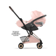 Детская коляска Cybex Coya Style Rosegold Peach Pink с дождевиком Детская коляска Cybex Coya Style Rosegold Peach Pink с дождевиком