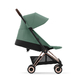Детская коляска Cybex Coya Rosegold Leaf green с дождевиком и бампером