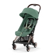 Детская коляска Cybex Coya Rosegold Leaf green с дождевиком и бампером