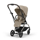 Детская коляска Cybex Eezy S Twist+ 2 TPE Almond Beige с дождевиком и бампером