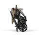 Детская коляска Cybex Eezy S Twist+ 2 TPE Almond Beige с дождевиком и бампером