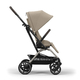 Детская коляска Cybex Eezy S Twist+ 2 TPE Almond Beige с дождевиком и бампером