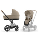 Детская коляска Cybex Priam IV Chrome Brown 2 в 1 со спальным блоком Cozy Beige Детская коляска Cybex Priam IV Chrome Brown 2 в 1 со спальным блоком Cozy Beige