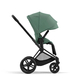 Детская коляска Cybex Priam IV Matt Black 2 в 1 со спальным блоком Leaf Green