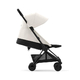Детская коляска  Cybex Coya шасси Matt Black  Off White +  дождевик